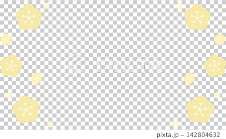 A simple floral frame in light yellow. A simple floral frame in light yellow. 142804632