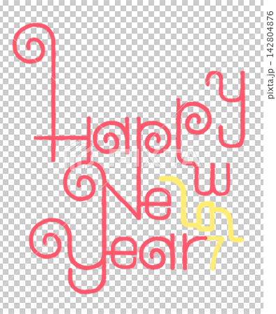 The words "HAPPY NEW YEAR 2027" The words "HAPPY NEW YEAR 2027" 142804876