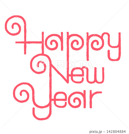 HAPPY NEW YEAR の文字 HAPPY NEW YEAR の文字 142804884