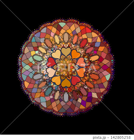 Decorative mandala ornament Decorative mandala ornament 142805258