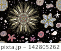 Colorful seamless marine pattern with corals 142805262