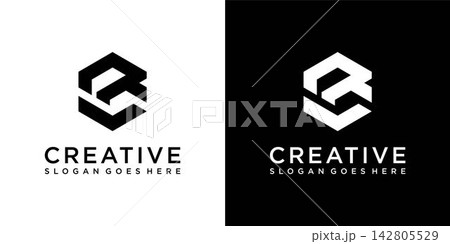 RL or LR initial letter logo design vector template 142805529