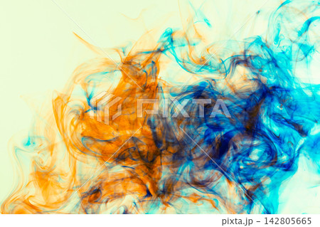 inks in water, color abstract explosion 142805665