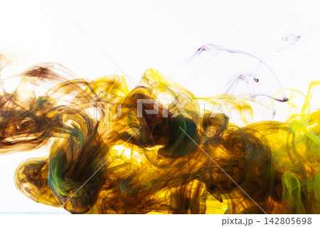Abstract color paint splash isolated on white background 142805698