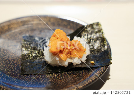 Japan April 29 2026 Sea urchin sushi with nori sheet Japan April 29 2026 Sea urchin sushi with nori sheet 142805721