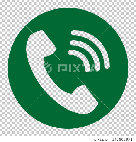 Phone icon green Phone icon green 142805971