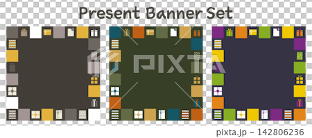 Banner Set_Gift Box_Square Banner Set_Gift Box_Square 142806236