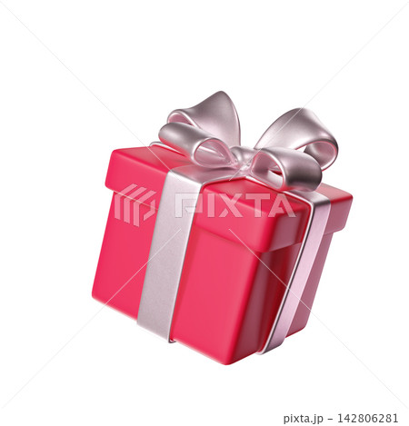 3D Pink Gift Box with a White Ribbon and Bow for Holiday, Birthday, Weddings, Valentine's day or Christmas. Ideal for greeting cards and promotional materials. 3D rendering 3D Pink Gift Box with a White Ribbon and Bow for Holiday, Birthday, Weddings, Valentine's day or Christmas. Ideal for greeting cards and promotional materials. 3D rendering 142806281