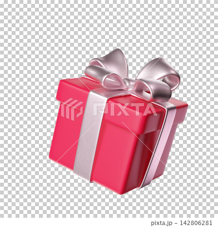 3D Pink Gift Box with a White Ribbon and Bow for Holiday, Birthday, Weddings, Valentine's day or Christmas. Ideal for greeting cards and promotional materials. 3D rendering 3D Pink Gift Box with a White Ribbon and Bow for Holiday, Birthday, Weddings, Valentine's day or Christmas. Ideal for greeting cards and promotional materials. 3D rendering 142806281