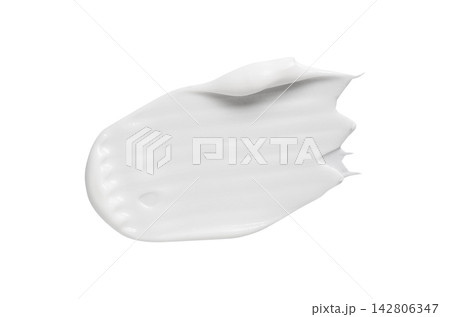 Cosmetic white moisturizing cream lotion. Isolated on a white background Cosmetic white moisturizing cream lotion. Isolated on a white background 142806347