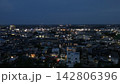（夜景）千葉県東金市の俯瞰ロング 142806396