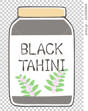 Black Tahini　ブラックタヒニのイラスト 142806804