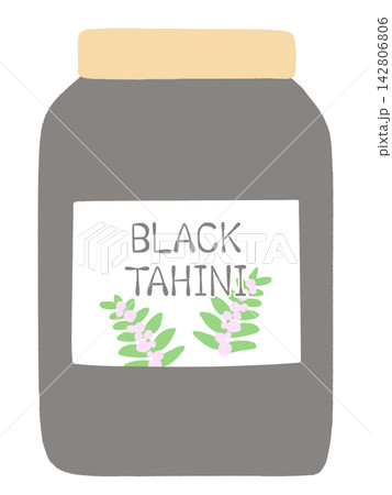 Black Tahini　ブラックタヒニのイラスト 142806806