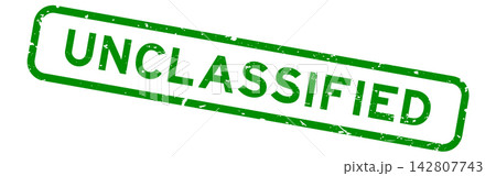 Grunge green unclassified word square rubber seal stamp on white background Grunge green unclassified word square rubber seal stamp on white background 142807743