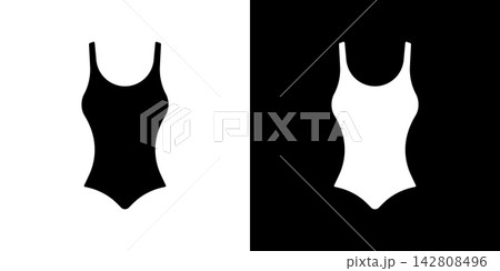 One-Piece Swimsuit Solid Icon Set. Swimwear Fashion, Beachwear Style, And Summer Clothing Silhouette Symbol Collection. Apparel Design. Isolated Vector Illustration One-Piece Swimsuit Solid Icon Set. Swimwear Fashion, Beachwear Style, And Summer Clothing Silhouette Symbol Collection. Apparel Design. Isolated Vector Illustration 142808496