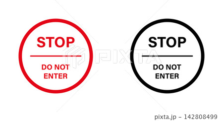 Stop Do Not Enter Sign Solid Icon Set. Warning, Restriction, And Safety Notice Silhouette Symbol Collection. Traffic Control And Security Alert. Isolated Vector Illustration Stop Do Not Enter Sign Solid Icon Set. Warning, Restriction, And Safety Notice Silhouette Symbol Collection. Traffic Control And Security Alert. Isolated Vector Illustration 142808499