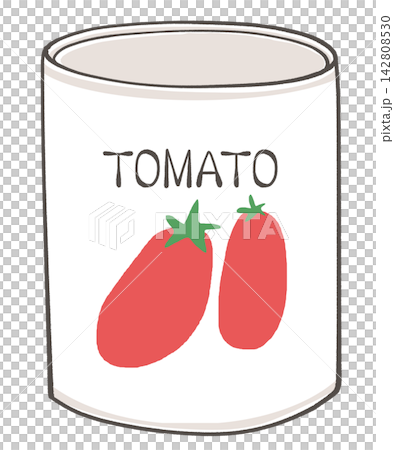 Illustration of whole tomato can Illustration of whole tomato can 142808530