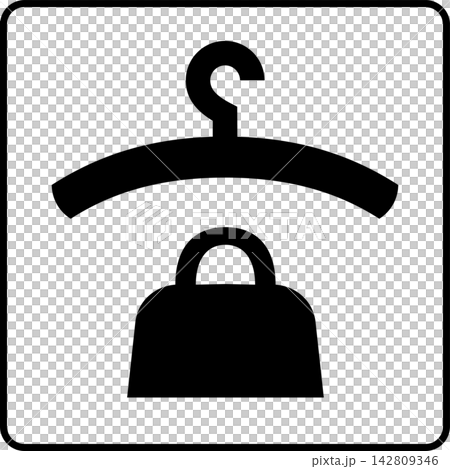 Cloakroom pictogram Cloakroom pictogram 142809346