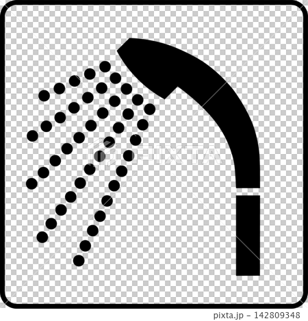 Pictogram of shower Pictogram of shower 142809348