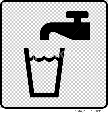飲用水象形圖 飲用水象形圖 142809582