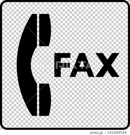 Fax pictogram Fax pictogram 142809584