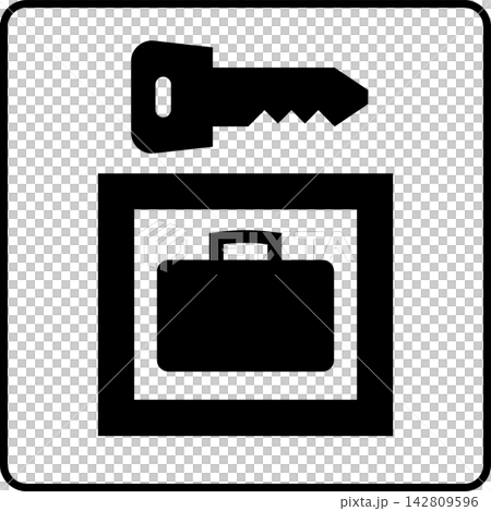 coin locker pictogram coin locker pictogram 142809596