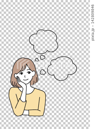 一個女人想出了一個主意 一個女人想出了一個主意 142809846