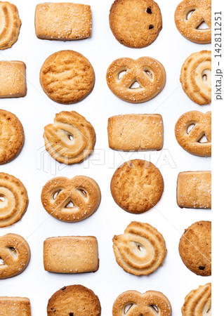 Assorted butter cookies pattern 142811251