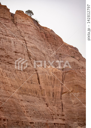 A sand mining operation in Brazil; a fantastic landscape rich in detail and color, featuring a sand mine in Brazil; selective focus. A sand mining operation in Brazil; a fantastic landscape rich in detail and color, featuring a sand mine in Brazil; selective focus. 142812797