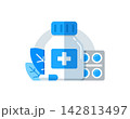 Pharmacy and medicine,antibiotics capsule,medical drugs 142813497
