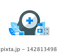 Pharmacy and medicine,medication therapy, health care services, psychiatry concept 142813498