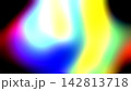 fluid rainbow colors on white background, vector wave lines and swirls 142813718
