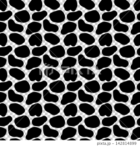 Black And White Cow Print Animal Skin Pattern 142814899