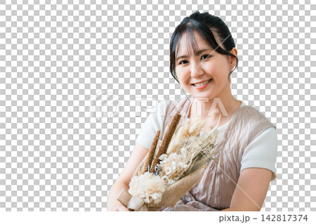 時尚的女人與乾燥花贓物 時尚的女人與乾燥花贓物 142817374