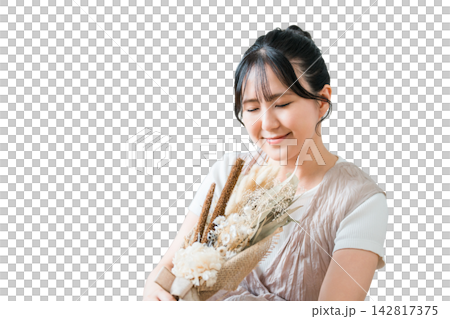 時尚的女人與乾燥花贓物 時尚的女人與乾燥花贓物 142817375