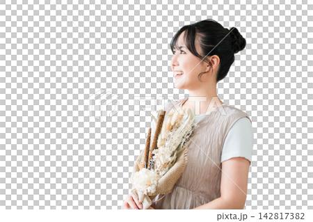 時尚的女人與乾燥花贓物 時尚的女人與乾燥花贓物 142817382