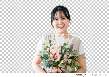 時尚的女人與乾燥花贓物 時尚的女人與乾燥花贓物 142817384