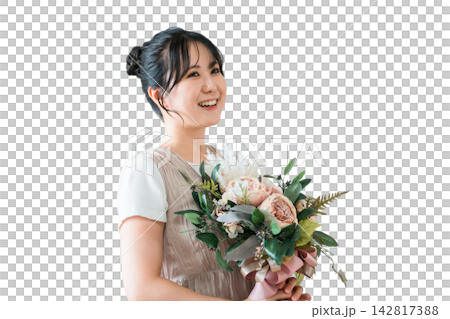 時尚的女人與乾燥花贓物 時尚的女人與乾燥花贓物 142817388