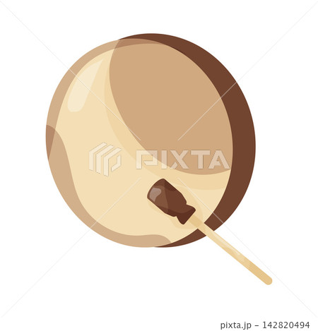 Illustration of Hand Drum Illustration of Hand Drum 142820494