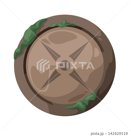 Illustration of Ancient Shield Illustration of Ancient Shield 142820519