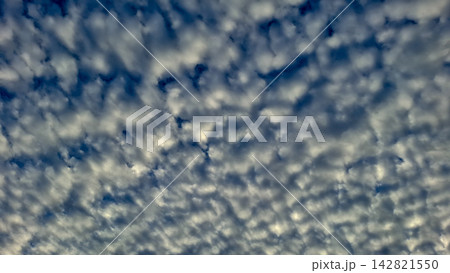 Soft puffy altocumulus cloud sky texture background Soft puffy altocumulus cloud sky texture background 142821550