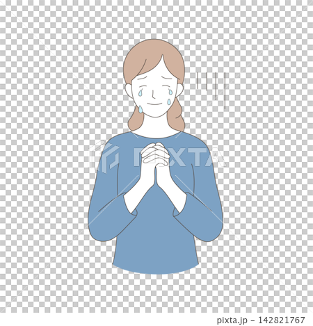 An illustration of a woman crying and grieving, feeling depressed and shocked. An illustration of a woman crying and grieving, feeling depressed and shocked. 142821767
