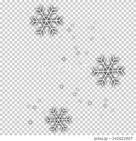 Illustration of black, sparkling light and snow Illustration of black, sparkling light and snow 142822907