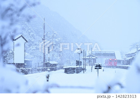 雪の竹田駅 雪の竹田駅 142823313