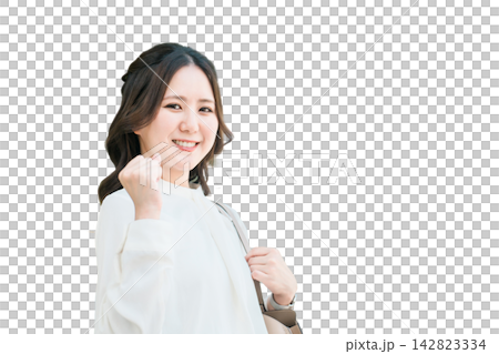 做拳頭泵的女商人 142823334