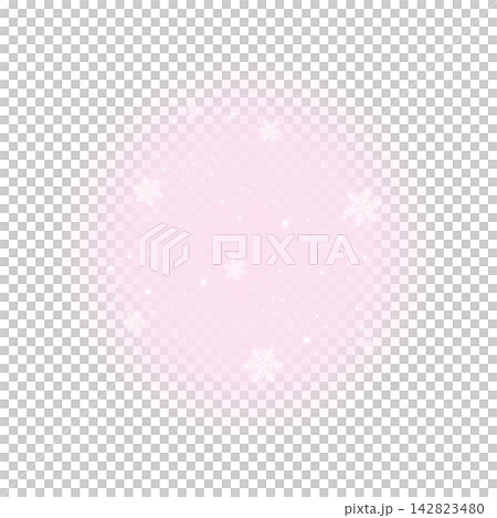 A round, light pink snow frame A round, light pink snow frame 142823480