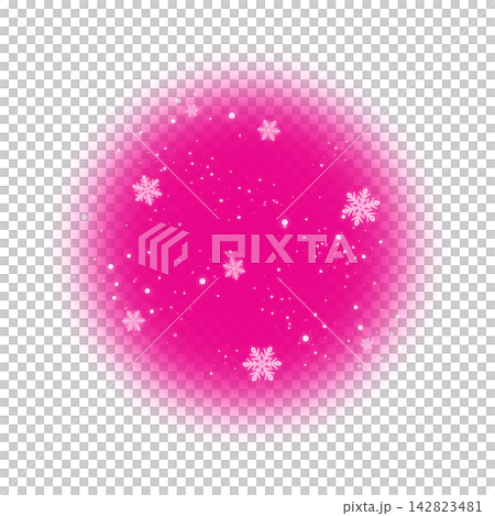 A vibrant pink, round snow frame A vibrant pink, round snow frame 142823481