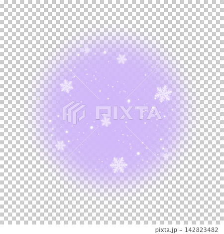 A round, light purple snow frame A round, light purple snow frame 142823482