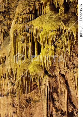 Exploring the intricate rock formations of Mira de Aire cave in Portugal 142824513