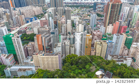 Hong Kong Sept 14 2026 Yau Ma Tei Kowloon Hong Kong Skyline View Hong Kong Sept 14 2026 Yau Ma Tei Kowloon Hong Kong Skyline View 142825697